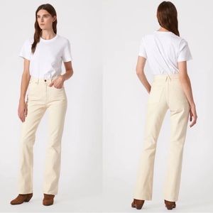Slvrlake Charlotte High Rise Bootcut Ecru Jeans 27